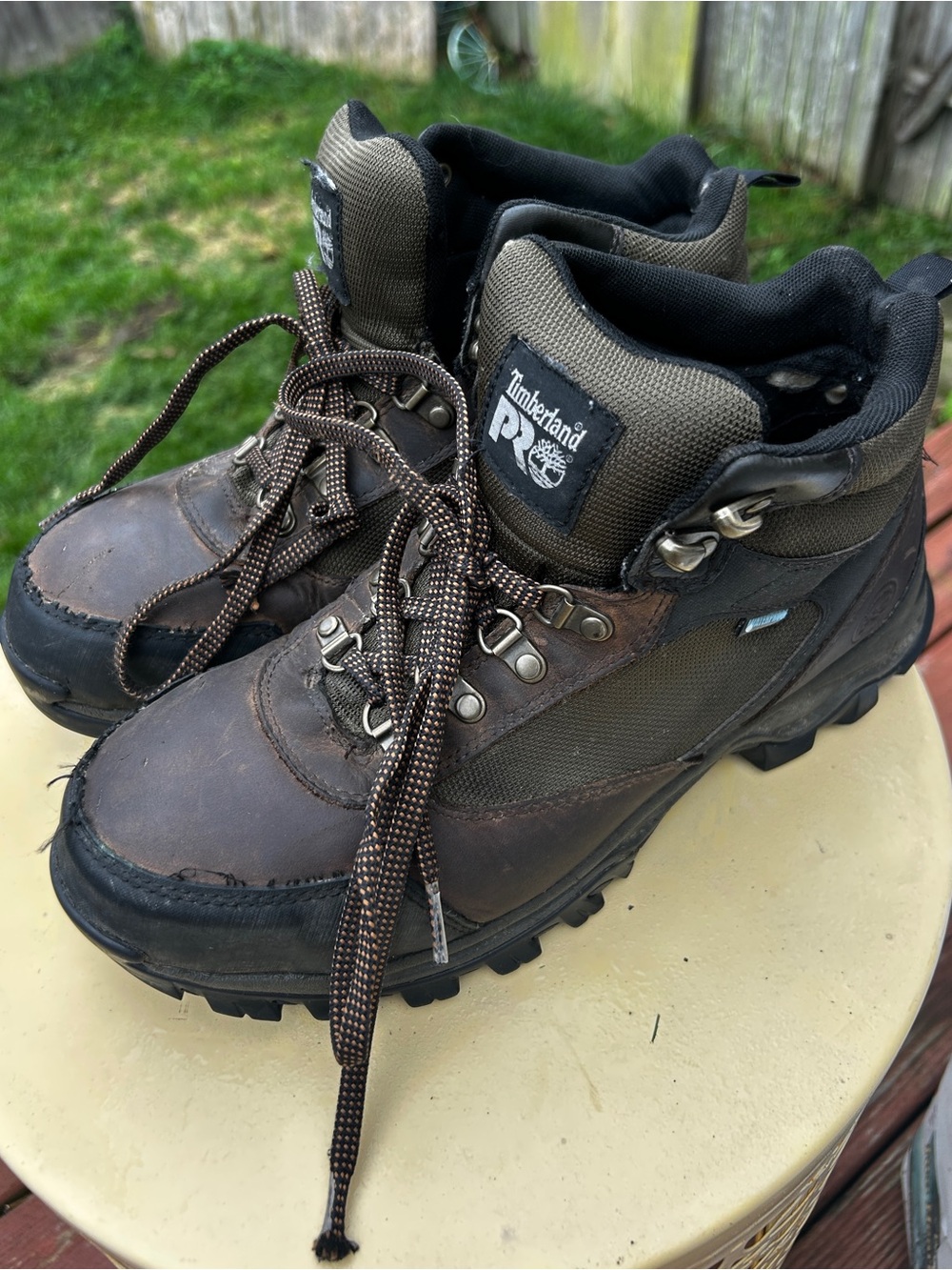 Timberland PRO Keele Ridge Men’s 9W Waterproof Steel Toe Work Boots Brown A1Q80
